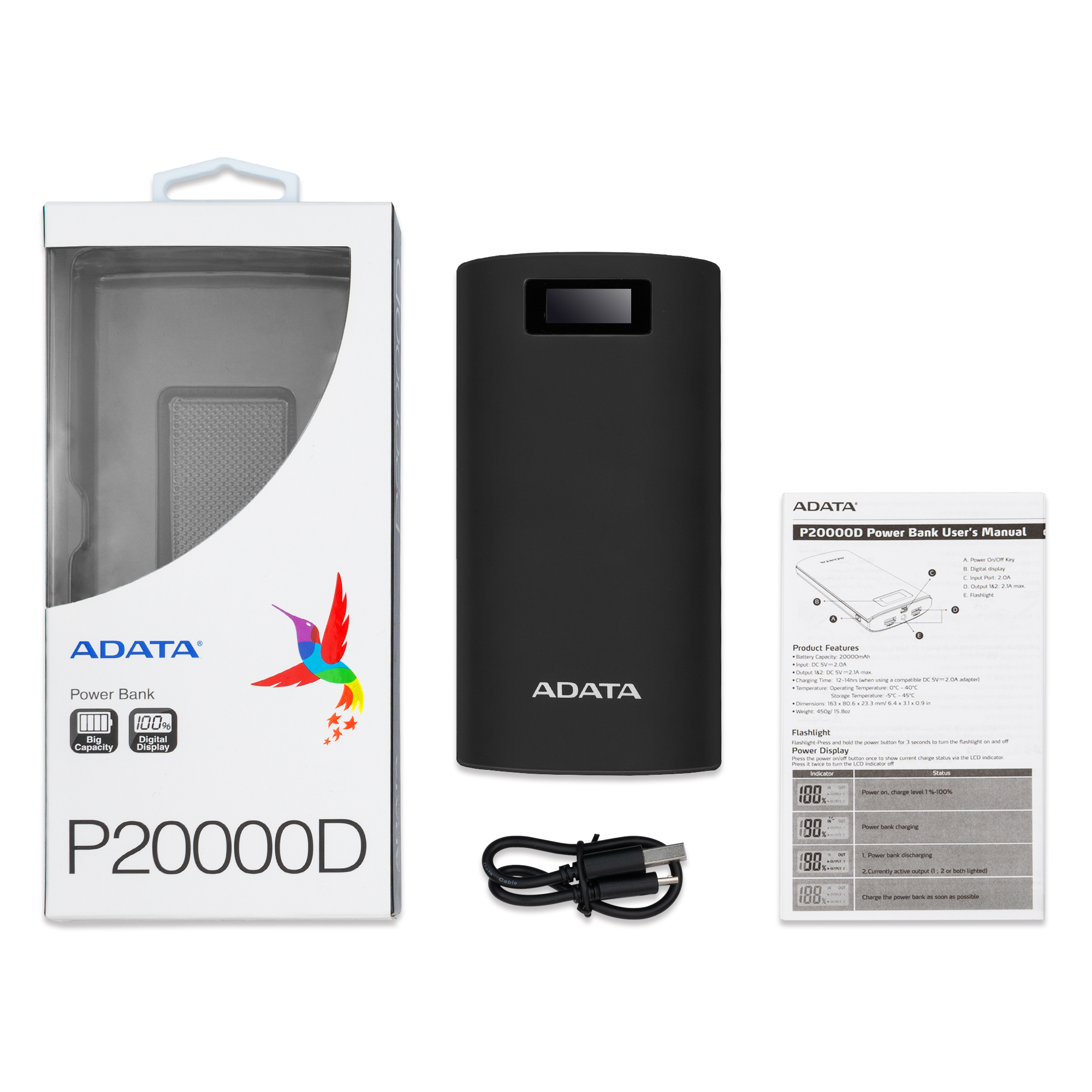 Rusty peppermint glance P20000D Portable Power Bank | Specification | ADATA Consumer