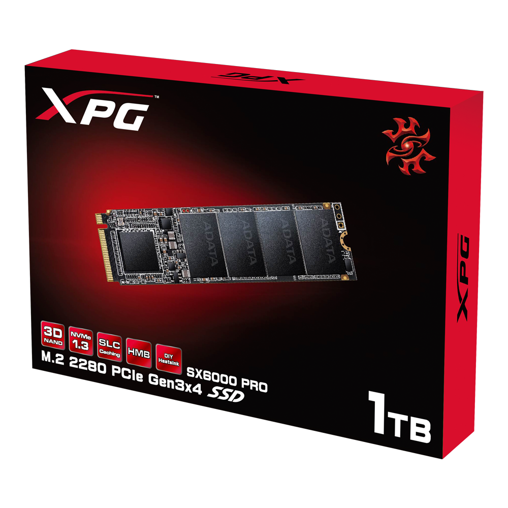 Xpg sx6000 pro pcie gen3x4 m 2 2280 ssd xpg